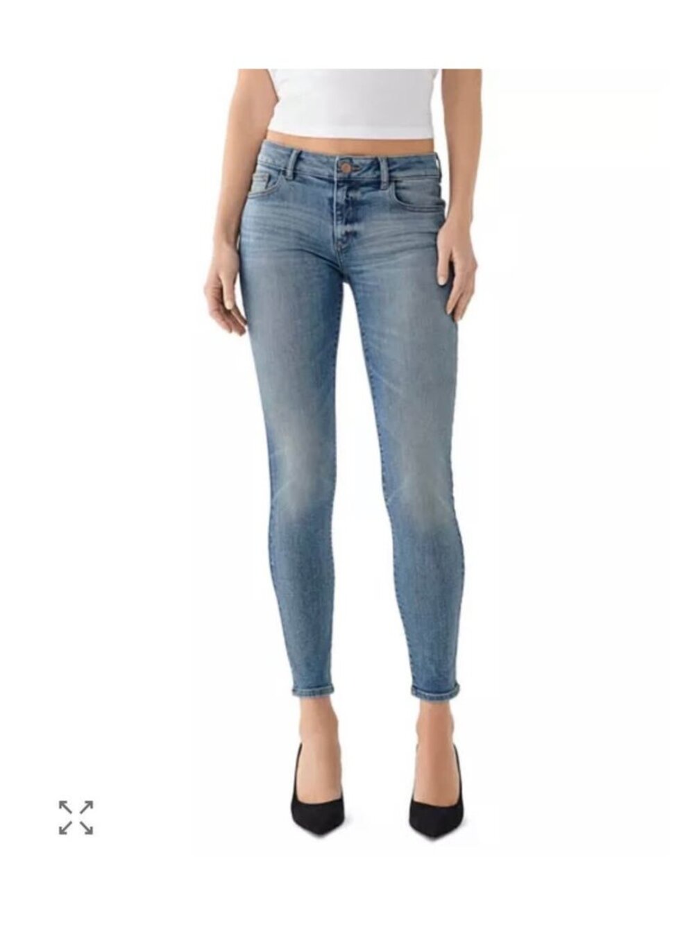 DL1961 - Emma Low-Rise Skinny Jeans in Goodyear - Size 26